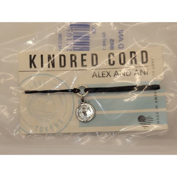 Alex and Ani bracelet Surfing Pull Cord Rafaelian Silver - Picture 2 of 4